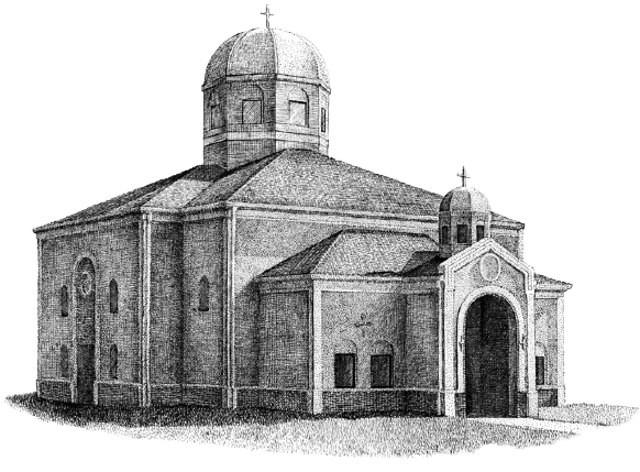 Sketch of St. Demetrius Church